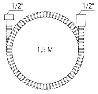 Шланг для душа ESKO MSH15 Satin сатин
